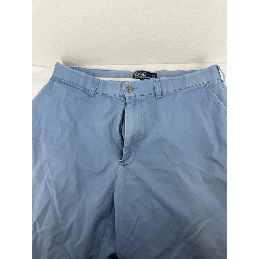 Vintage Polo‎ Ralph Lauren Men's Light Blue Chino Shorts Size 34